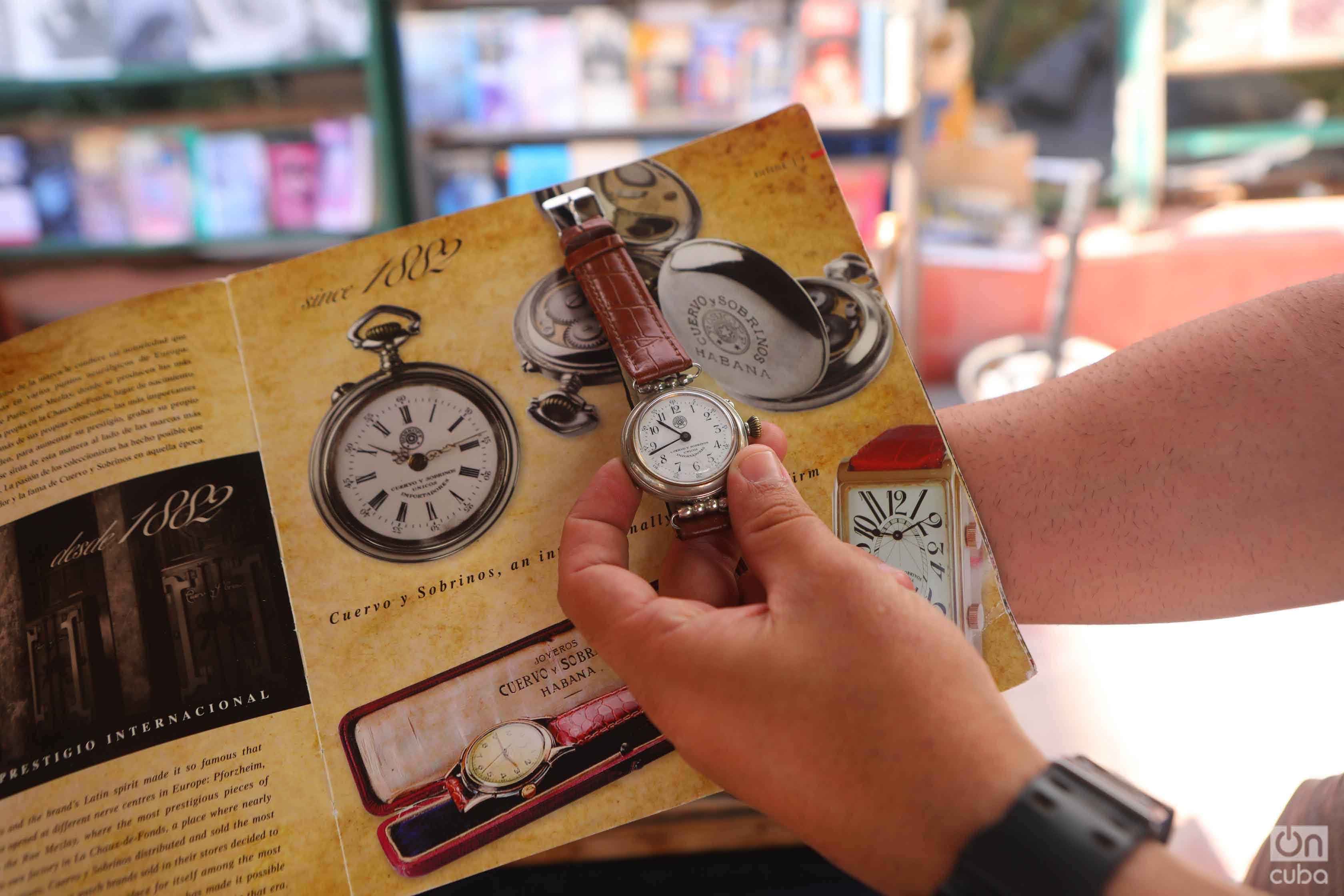 Cuervo y Sobrinos-branded Roskopf p0cket watch, Plaza de Antigüedades, Havana.