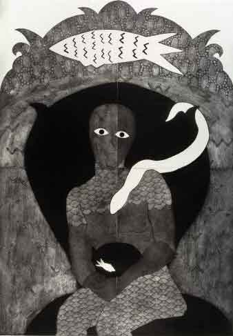 Belkis Ayón (La Habana, 1967-1999), 'Sikán' (1991)